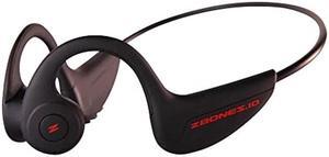 Open Ear Bluetooth Bone Conduction Headphones - ZBONES Hear Your Surroundings/Unbeatable Comfort/Secure Sweatproof Fit/Sport Headband for Running, Working Out, Fishing & Biking - Stealth Black