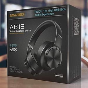 Amazrock AB18 HD Bluetooth Headphones Over Ear with Microphone | 50MM Driver