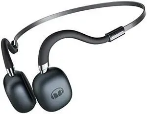 Monster Bone Open Ear Headphones Wireless Sport Bluetooth 5.3 with Mic, Air Conduction Earphones Around Head with Enhanced Bass, Over-Ear Headset Sweatproof for Running