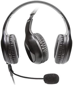 Coby Wired Headphones, 10-Pack, Folding On-Ear Headset with Microphone, Cushioned Earpads, Bundle Headphones for Gaming, Schools, Call-Centers, Customer Service, in-Line Call Control, (Boom Mic)