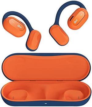 Oladance Open Ear Headphones Bluetooth 5.2 Wireless Earbuds for Android & iPhone, Open Ear Earbuds with Dual 16.5mm Dynamic Drivers, Up to 16 Hours Playtime Waterproof Sport Earbuds -Martian Orange