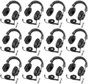 Califone 3068AV Switchable Stereo/Mono Headphones 12-Pack Bundle