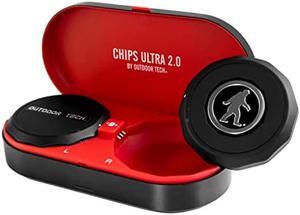 Outdoor Tech Chips Ultra 2.0 - Universal Helmet Audio - Premium Helmet Bluetooth Headset - True Wireless Snow Helmet Audio - Easy Touch Controls, Compatible with Google Assistant and Siri