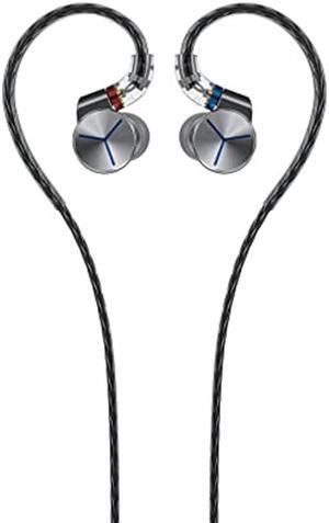 FiiO FA7S Earphones Headphone Wired High Resolution Swappable Plugs MMCX 6BA in-Ear Monitor for Smartphone/PC(Silver)