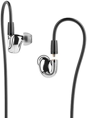 Aune Jasper-T in-Ear Monitors IEMs Pure-Fidelity HiFi Earphones in-Ear Headphones, MMCX (Silver)