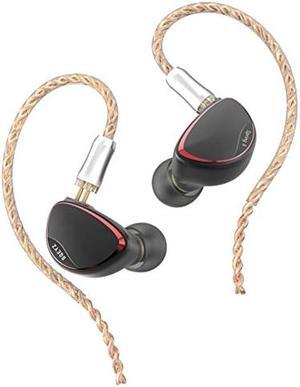 BQEYZ Spring2 HiFi in-Ear Monitor,IEM Equipped Advanced Hybrid Triple BA Dynamic Driver with Detachable  Cable for  Noise Isolation Audiophiles Musicians (Black)