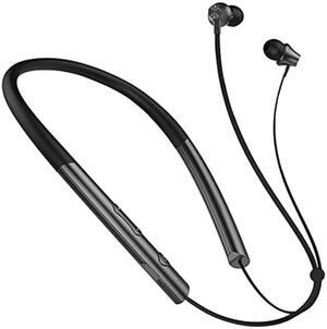 IKXO Neckband Bluetooth Headphones Noise Cancelling Headset with Mic Wireless Earbuds 5.0 CVC 8.0 Waterproof Sport Earphones for Running Driving Working Compatible