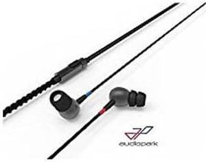 Audiopark KOKO Charcoal Black Wearable Braided Wristband in-Ear Headphone