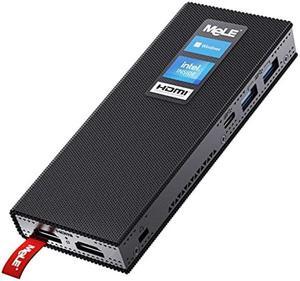 MeLE PCG02 Pro Fanless Mini PC Stick N5105 8GB/128GB Windows 11 Pro WiFi6 USB PD3.0 Micro Computer Stick Dual HDMI 4K Gigabit Ethernet BT5.2 Small PC on Business Office Industrial IOT Media Home