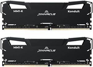 Timetec Pinnacle Konduit 64GB KIT(2x32GB) DDR4 3200MHz PC4-25600 CL16-18-18-38 XMP2.0 Overclocking 1.35V Dual Rank Compatible for AMD and Intel Desktop Gaming PC Memory Module - Black