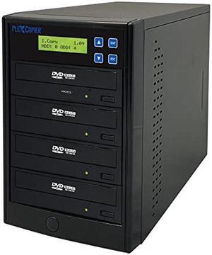 PlexCopier 24X 1 to 3 CD DVD M-Disc Supported Duplicator Copier Tower with Free Copy Protection