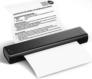 COLORWING Portable Printers Wireless for Travel - M08F Bluetooth Thermal Printer, Suitable for Mobile Office, Support 8.26" X 11.69" Thermal Paper, Compatible with Android and iOS Phone