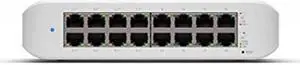 Ubiquiti UniFi Switch Lite 16 PoE | 16-Port Gigabit Switch with 8 PoE+ 802.3at Ports (USW-Lite-16-PoE)