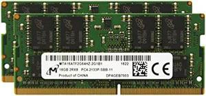 Factory Original 32GB (2x16GB) Laptop Memory Upgrade Compatible for HP HP EliteBook, EliteDesk, Z1, Z2, ZBook, ZBook Studio DDR4 2133Mhz PC4-17000 SODIMM 2Rx8 CL15 1.2v RAM Adamanta