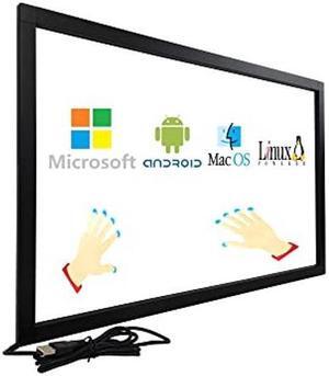 DeYoWo 55 Inch 10 Points Interactive Infrared IR Touch Screen Overlay Frame Free Driver, Design for Touch TV, Touch Monitor, Interactive White Board, Touch Kiosks and Digital Signage
