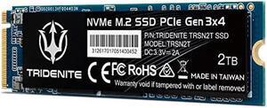 TRIDENITE 2TB NVMe M.2 2280 PCIe Gen 3x4 Internal Solid State Drive (SSD)