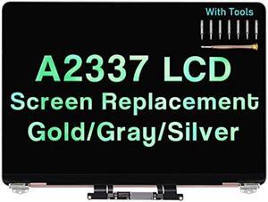 Screen Replacement for MacBook Air M1 A2337 2020 13" EMC 3598 MGN63 MGN93 MGND3 MGN73 MGNA3 MGNE3 LCD Display Assembly 2560x1600 (Rose Gold)