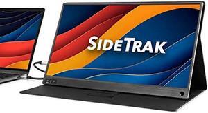 SideTrak  Solo Portable Laptop Monitor 15.6" FHD 1080P LCD Screen | Works with Mac, PC, Chrome, PS4, Xbox, Raspberry Pi, & More | Powered by USB or Mini HDMI | Detachable Padded Case and Kickstand