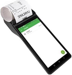 SMAJAYU Pos Terminal Receipt Printer Android 10 Handheld Mobile POS with 4G,WiFi,Bluetooth, 58mm Thermal Receipt Printing for Small Business Retail,Built-in Google Play Support Android Software