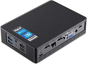 MeLE Fanless Mini PC QuieterHD3 N5105 Windows 11 Pro, 8GB RAM 128GB ROM Mini Computer, WiFi6 BT5.2 Gigabit Ethernet, Support 4K UHD Triple Display, M.2 NVMe SSD, 2.5'' SATA HDD/SSD, Business Home PC