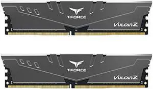 TEAMGROUP T-Force Vulcan Z DDR4 16GB Kit (2x8GB) 3200MHz (PC4-25600) CL16 Desktop Memory Module Ram (Gray) - TLZGD416G3200HC16CDC01 TEAMGROUP T-Force Vulcan Z DDR4 16GB Kit (2x8GB) 3200MHz (PC4-25600) CL16 Desktop Memory Module Ram (Gray) - TLZGD416G3200HC16CDC01