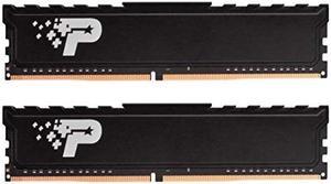 Patriot Memory Signature Premium DDR4 16GB (2x8GB) 2666MHz (PC4-21300) UDIMM Kit with Heatshield PSP416G2666KH1