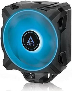 ARCTIC Freezer A35 RGB - Single Tower CPU Cooler with RGB, AMD Specific, Pressure Optimized 120 mm P-Fan, 200-1700 RPM, 4 Heat Pipes, incl. MX-5 Thermal Paste - Black
