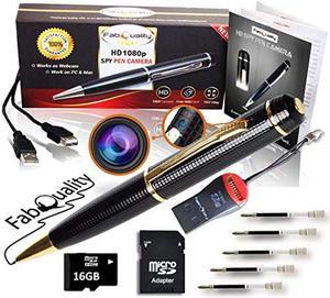  abyyloe Spy Camera, Hidden Camera with 32G SD Card, Mini Spy  Camera with 1080P, Spy Pen,Nanny Mini Camera for Home Security : Electronics