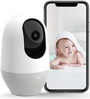 nooie Baby Monitor, WiFi Pet Camera Indoor, 360-degree IP Camera, 1080P Home Security Camera, Motion Tracking, Super IR Night Vision, Works with Alexa, Two-Way Audio, Motion & Sound Detection