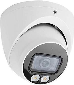 R-Tech 5MP TVI Turret Dome Security Camera with HD Night Color Vision, Analog Camera, IP67 Outdoor Weatherproof, 4-in-1 AHD/CVBS/CVI/TVI/- 2.8mm Fixed Lens - White