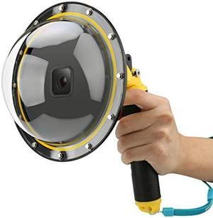 AFAITH Gopro Dome Port for GoPro Hero 9/10/11 Black, Underwater 6 inches GoPro Diving Dome Port with Waterproof Cover Case + Floating Bobber Handle + Trigger for GoPro Hero 9/10/11 Black