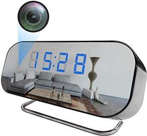 Hidden Camera Clock Security Camera 1080P HD WiFi Wireless Spy Clock Camera with Night Vision and Live Recording for Nanny Cam Securtiy No Audio