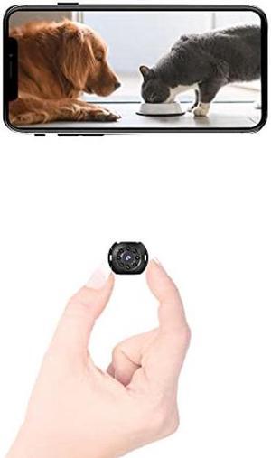 Spy Camera Wireless Hidden Mini WiFi Camera Full HD Clear Live Video Built-in Battery Tiny Compact Indoor Security Cam with Phone App Easy Setup Smallest Home Surveillance Nanny with Night Vision