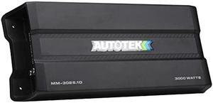 Autotek MM-3025.1D Mean Machine 3000 Watt Amplifier, 1-Ohm Stable Compact Mono Amplifier, Bass Remote Included