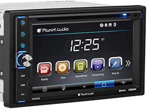 Planet Audio P9630B Car DVD Player - Double Din, Bluetooth Audio and Hands-Free Calling, 6.2 Inch LCD Touchscreen Monitor, MP3 Player, CD, DVD, WMA, USB, SD, AUX In, AM/FM Radio Receiver