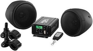 BOSS Audio Systems MCBK520B Motorcycle Speaker and Amplifier Sound System - Bluetooth, Weatherproof, 3 inch Speakers,