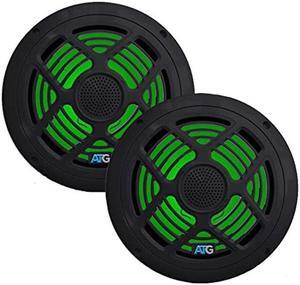 8" RGB 2-Way Marine Loudspeaker-Black - Pair