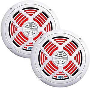 8" RGB 2-Way Marine Loudspeaker-White - Pair