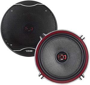 DS18 EXL-SQ5.25 - Car Speaker 5.25 inch High Sound Quality Glass Fiber 2 Way 3-Ohms Speaker - Sleek Compact Design with A Chrome Finish - Superior Bass Response - 340 Watts Max - Set of 2