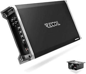 Recoil RED1200-1 2500 Watts Class-D Car Audio Mono-Block Subwoofer Amplifier, 1 Ohm Stable, Remote Bass Knob Included