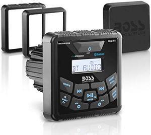 BOSS Audio Systems MGR450B Marine Gauge Receiver - Bluetooth, Digital Media MP3 Player, No CD Player, USB Port, AM/FM Radio, NOAA Weather Band Tuner, Weatherproof