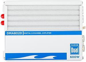 Dual Electronics DMA802D Class-D 2-Channel 600 Watts Max Powered Marine MOSFET Amplifier