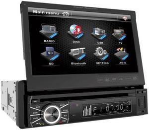 Power Acoustik PTID-8920B In-Dash DVD AM/FM Receiver with 7-Inch Flip-Out Touchscreen Monitor and USB/SD Input