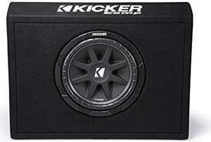 KICKER 43TC104 Comp 10" Subwoofer in Thin Profile Sub Box Enclosure, 4-Ohm