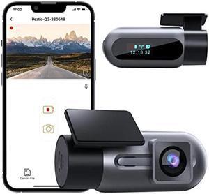 Dash Cam WiFi FHD 1080P Mini Front Dash Camera for Cars with Night Vision, 24 Hours Parking Mode, WDR, Loop Recording, G-Sensor, APP, Support 128GB Max
