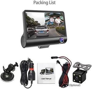 BQFAFA Car DVR Camera 4'' Full HD Dash Cam 3 Lens Night Vision Video Recorder Revers Image Auto