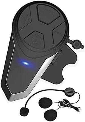MAXTO Motorcycle Helmet Bluetooth Headset Communication Systems kit Intercom BT-S3, Wireless Helmet Radio Microphone to 2-3 Riders 1000M, for Skiing (BT-S3 Hard Mic 1PACK)