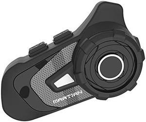 Martian Motocycle Helmet Bluetooth 5.1 Headset Wireless IP67 Waterproof Moto Biking & Skiiing/BlueT-S2 /1000M Intercom/2 in 1 Microphone/2 Riders Intercom/