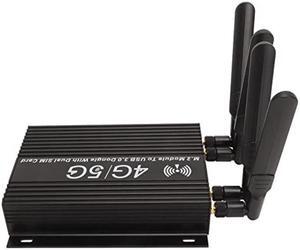 NGFF M.2 4G 5G Module to USB 3.0 Adapter with Cooling Fan, Dual SIM Card Slot High Gain Antenna Auxiliary Power Supply,3042 3052 Model M.2 Key B