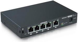 2.5Gbps Switch | 5 Port 100Mb/1G/2.5Gb Unmanaged Network Switch | 5 x 2.5GBASE-T Ports | 25 Gbps Switching Capacity | Multi-Gigabit Bandwidth | Auto-Negotiation | Plug and Play | Wall Mountable